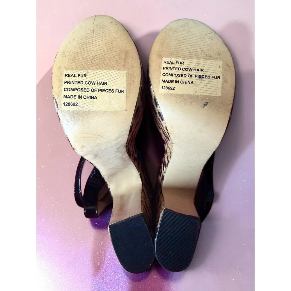 Steve Madden - Shazzam Leopard Pony Hair Platform Sandals - Women's Size 10M